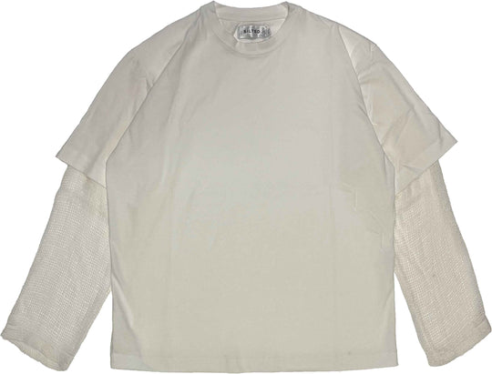  The Silted Company T-shirt Hank Double Ls Off White Uomo Bianco