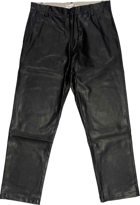  The Silted Company Pantalone Honker Vegan Leather Black Uomo Nero