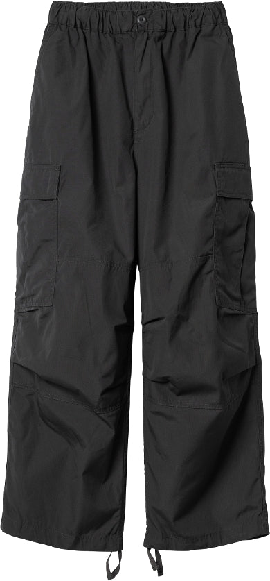  Carhartt Wip Pantalone W Jet Cargo Pant Vulcan Rinsed Donna Nero