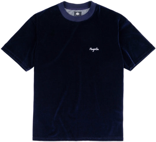  Magenta Skateboards T-shirt Velours Tee Navy Uomo Blue
