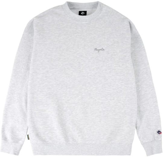  Magenta Skateboards Felpa Script Crewneck Ash Uomo Grigio