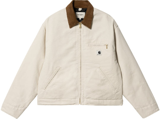  Carhartt Wip Giacca W Og Detroit Jacket Salt Hamilton Brown Donna Bianco