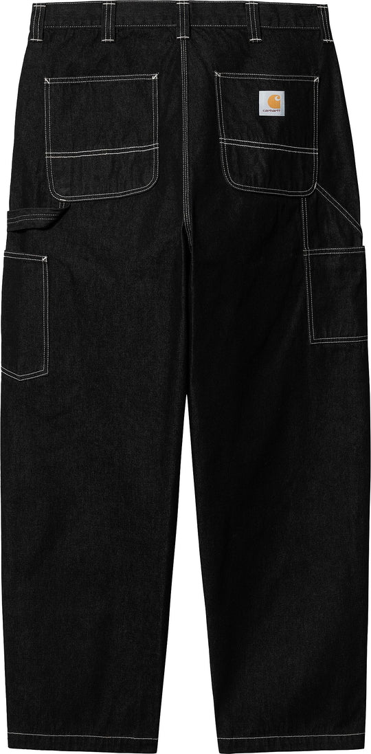  Carhartt Wip Jeans Og Single Knee Pant Black One Wash Uomo Nero