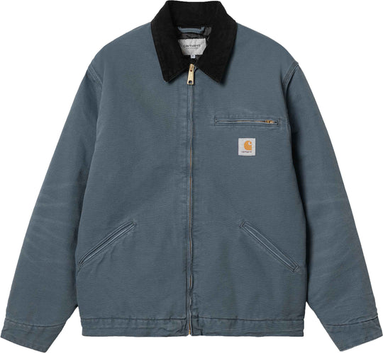  Carhartt Wip Giacca Og Detroit Jacket Ore Black Aged Canvas Uomo Blue