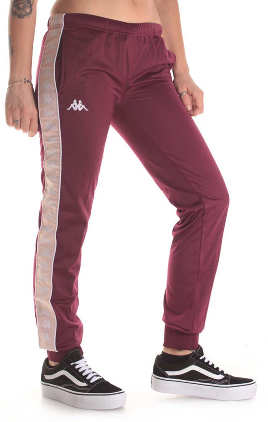  Kappa Pantaloni 222 Banda Wrastoria Slim Violet Pink Uomo Viola