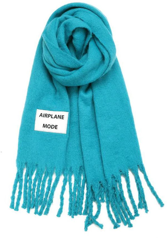  Verb To Do Sciarpa Airplane Mode Geometric Maxi Scarf Uomo Blue