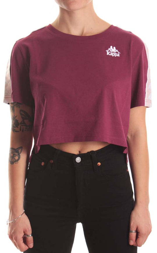  Kappa T-shirt 222 Banda Apua Violet Pink Donna Viola