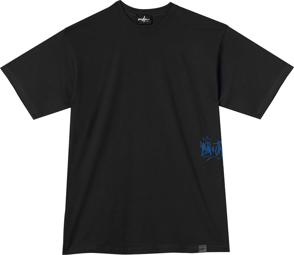  Mdn X Jassart T-shirt Tag Tee Black Blue Nero Uomo - 1
