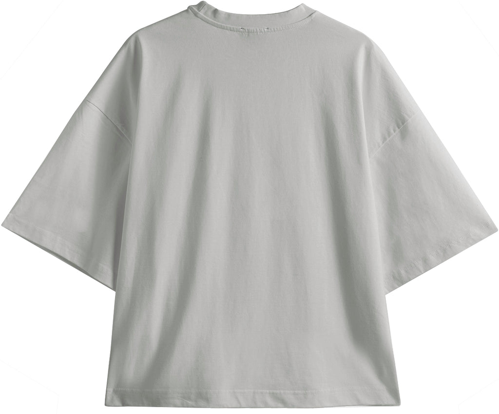  Mdn X Jassart T-shirt Throwup Boxy Tee Grey Grigio Uomo - 2