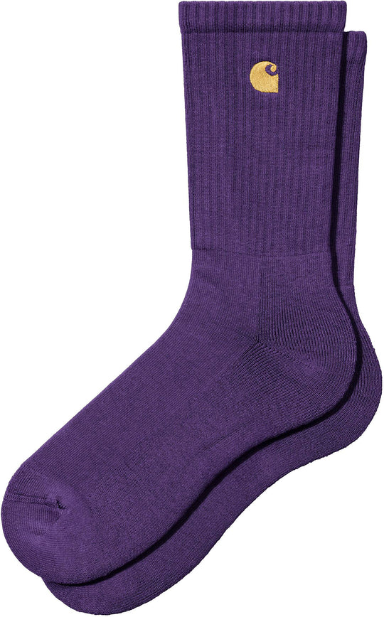  Carhartt Wip Calze Chase Socks Tyrian Gold Uomo Viola