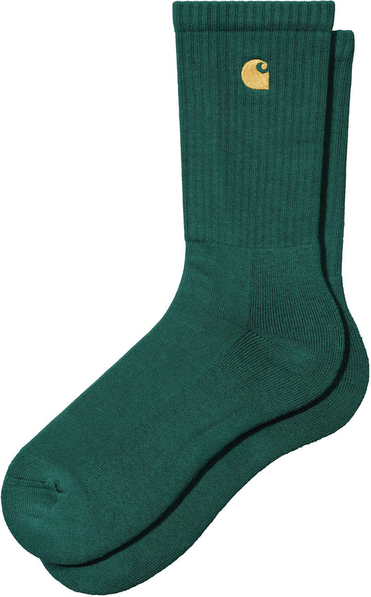  Carhartt Wip Calze Chase Socks Chervil Gold Uomo Verde