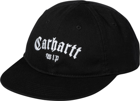 Carhartt Wip Cappello Onyx Cap Black White Uomo Nero