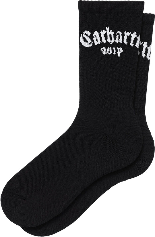  Carhartt Wip Calze Onyx Socks Black White Uomo Nero