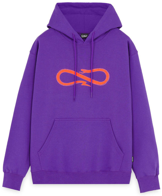  Propaganda Felpa Logo Hoodie Violet Uomo Viola
