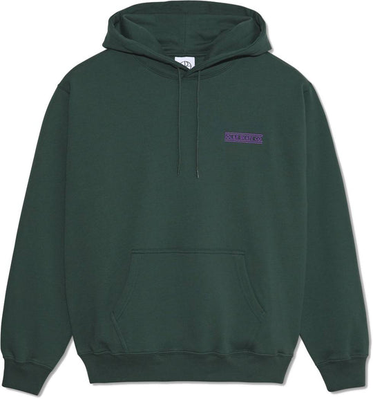  Polar Skate Co. Felpa Dave Hoodie Stretch Logo Dark Teal Uomo Verde