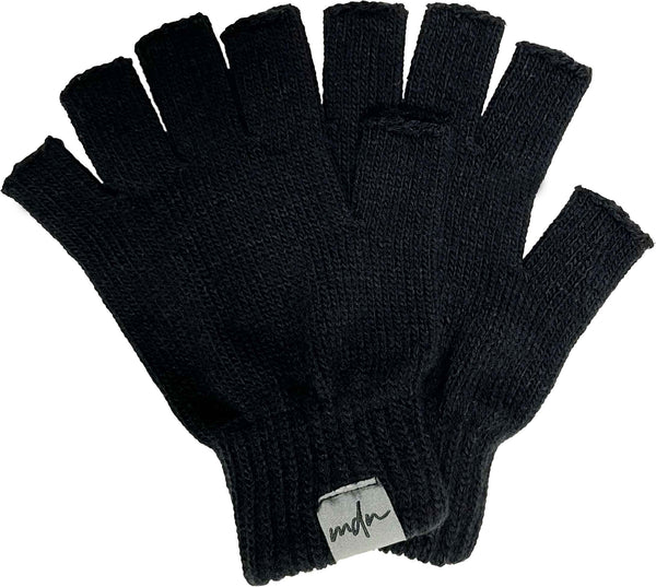 MDN guanti Fingerless Gloves black