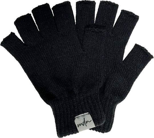  Mdn Guanti Fingerless Gloves Black Special_unisex Nero