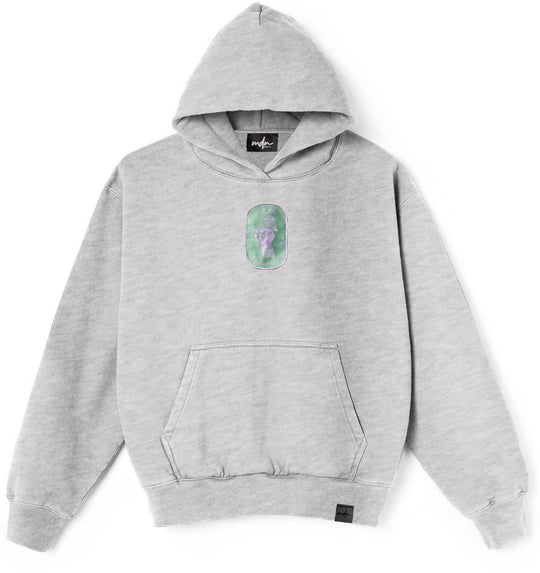  Mdn Felpa In Bloom Hoodie Grey Green Special_unisex Grigio