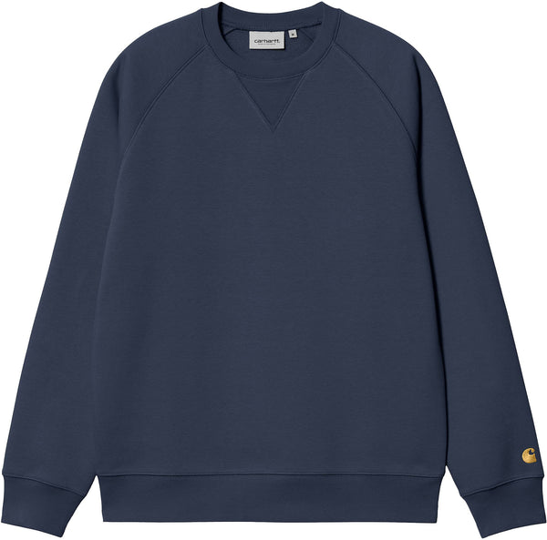 Carhartt WIP felpa Chase Sweat blue gold