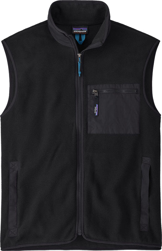  Patagonia Gilet Men's Synchilla Fleece Vest Black Uomo Nero