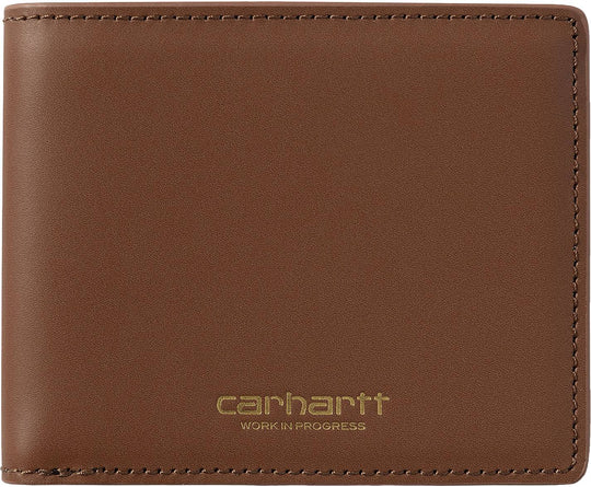  Carhartt Wip Portafoglio Vegas Billfold Wallet Cognac Gold Special_unisex Marrone