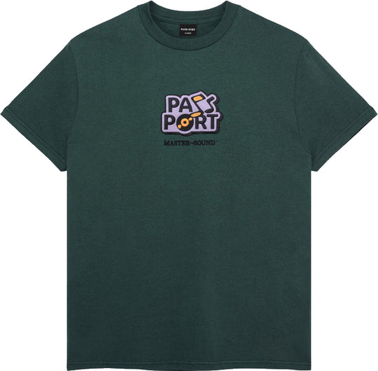  Pass Port T-shirt Master Sound Tee Dark Teal Pass-port Uomo Verde