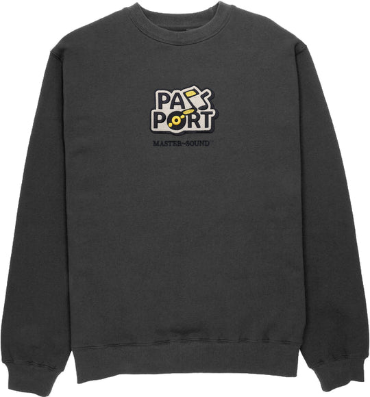  Pass Port Felpa Master Sound Embroidered Sweater Tar Pass-port Uomo Grigio