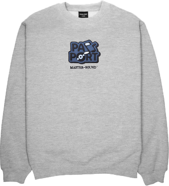  Pass Port Felpa Master Sound Embroidered Sweater Ash Pass-port Uomo Grigio
