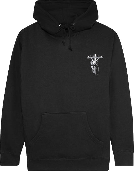  Pass Port Felpa Line Worx Hoodie Black Pass-port Uomo Nero