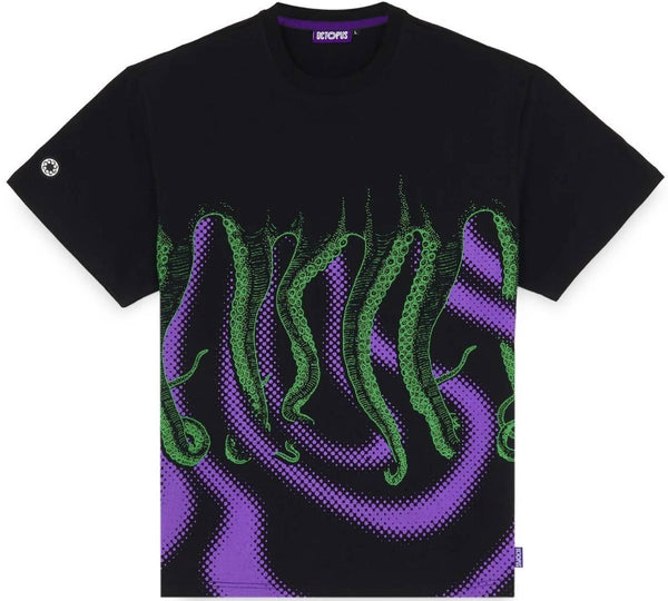 Octopus t-shirt Vortex Tee black