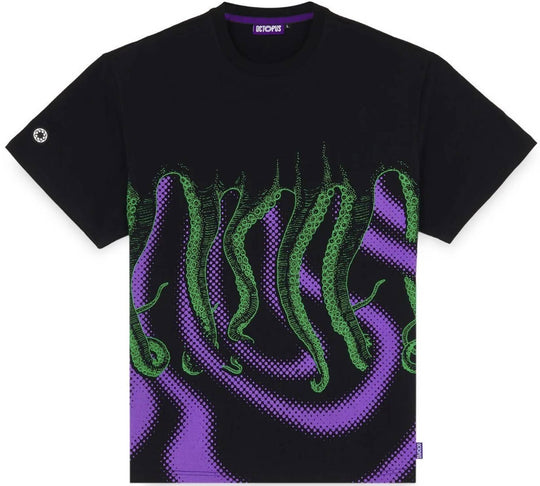  Octopus T-shirt Vortex Tee Black Uomo Nero