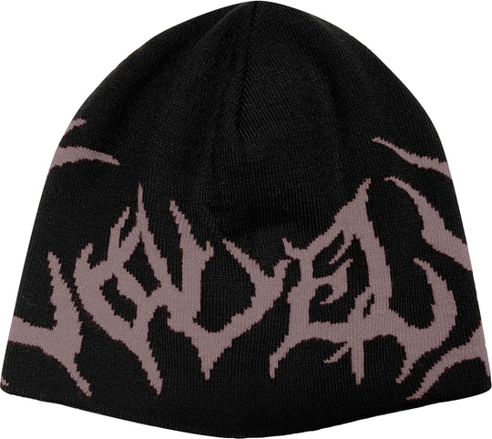  Lovely Death Dreams Beanie Black Rose Uomo Nero