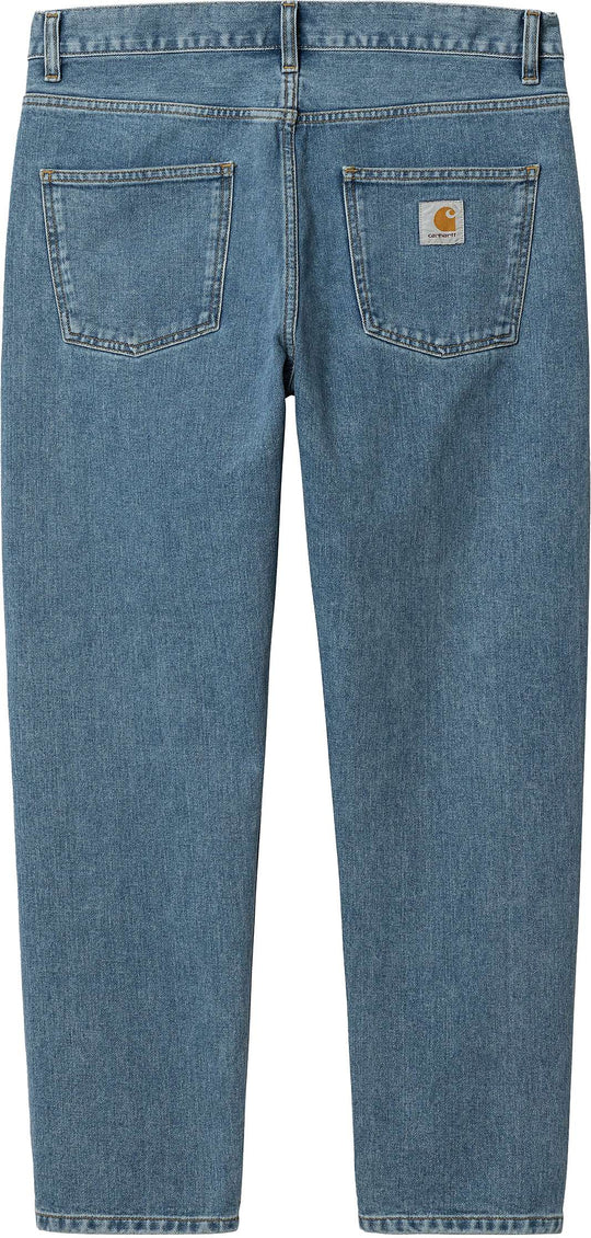  Carhartt Wip Jeans Newel Pant Blue Stone Bleached Uomo