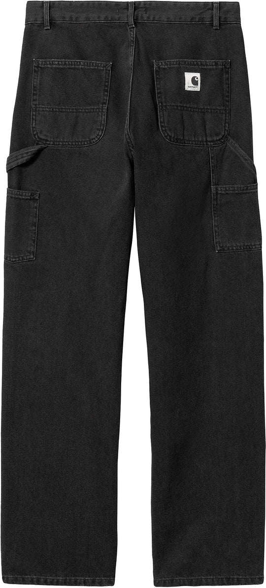  Carhartt Wip Jeans W Pierce Pant Straight Black Stone Washed Donna Nero