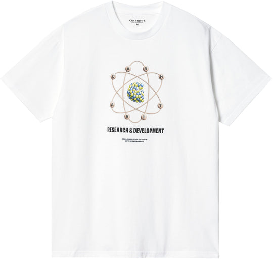  Carhartt Wip T-shirt S/s R&d Tee White Uomo Bianco