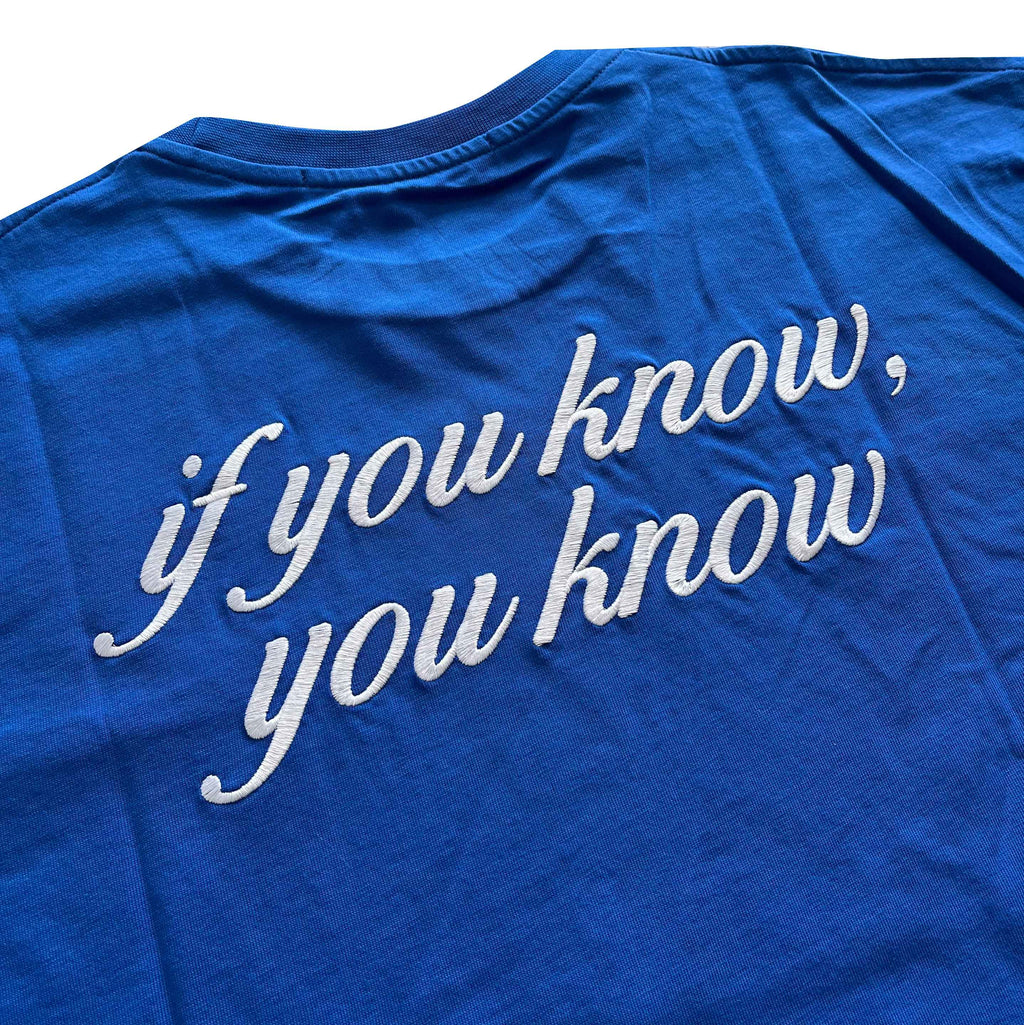  Garment Workshop T-shirt If You Know Embro Tee Brady Blue Uomo - 3
