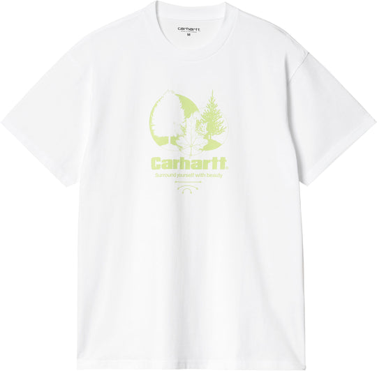 Carhartt Wip T-shirt Ss Surround T-shirt White Uomo Bianco