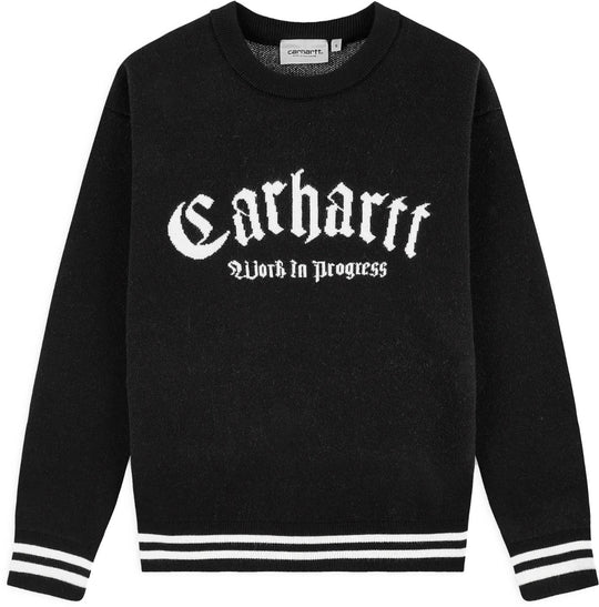  Carhartt Wip Maglione Onyx Sweater Black Wax Uomo Nero