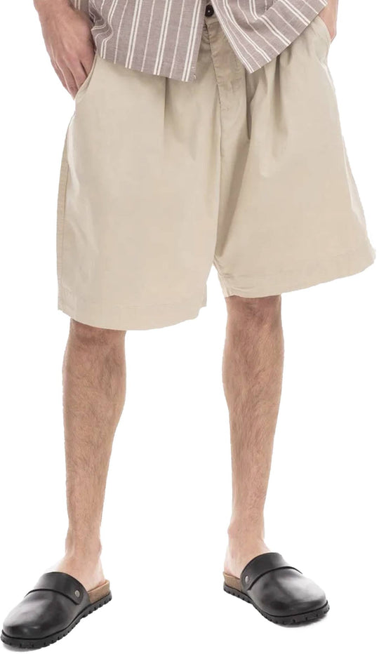  Universal Works Short Plated Track Ecru Uomo Beige