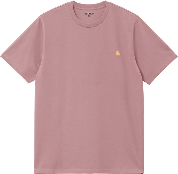 Carhartt Wip t-shirt S/S Chase tee glassy pink gold