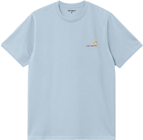 Carhartt Wip t-shirt S/S American Script tee frosted blue