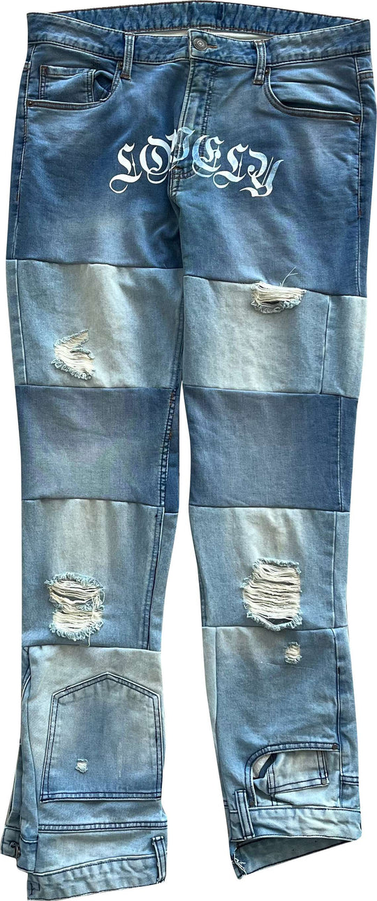  Lovely Death Dreams Jeans Ricucito 12 Blue Uomo