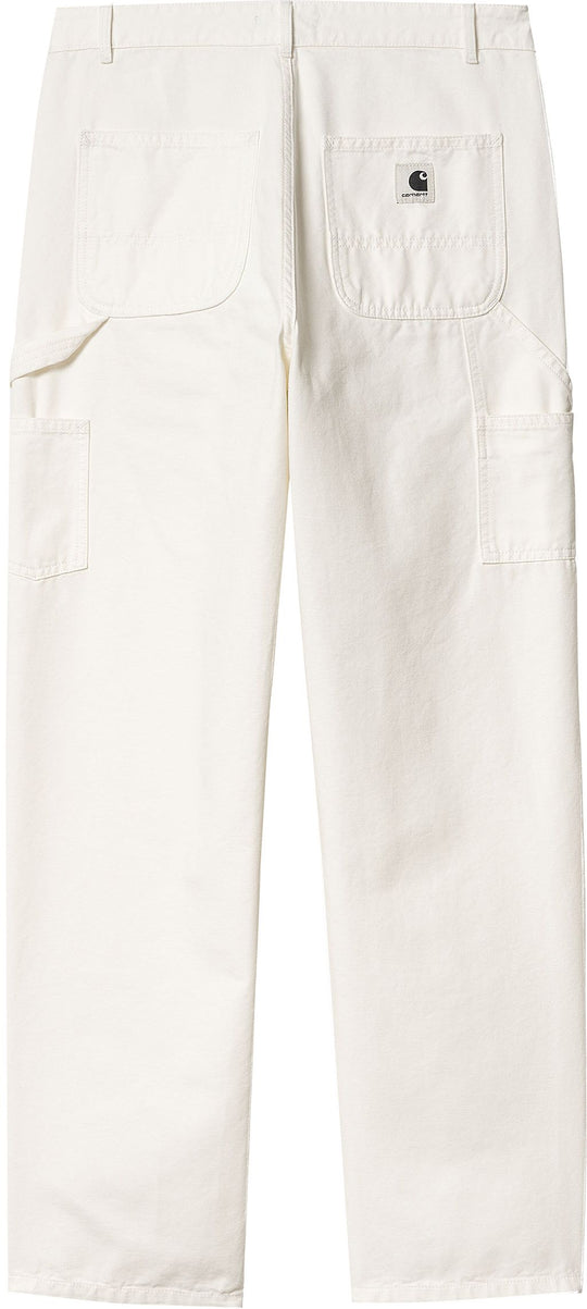  Carhartt Wip Pantalone W' Pierce Double Knee Wax Rinsed Donna Bianco