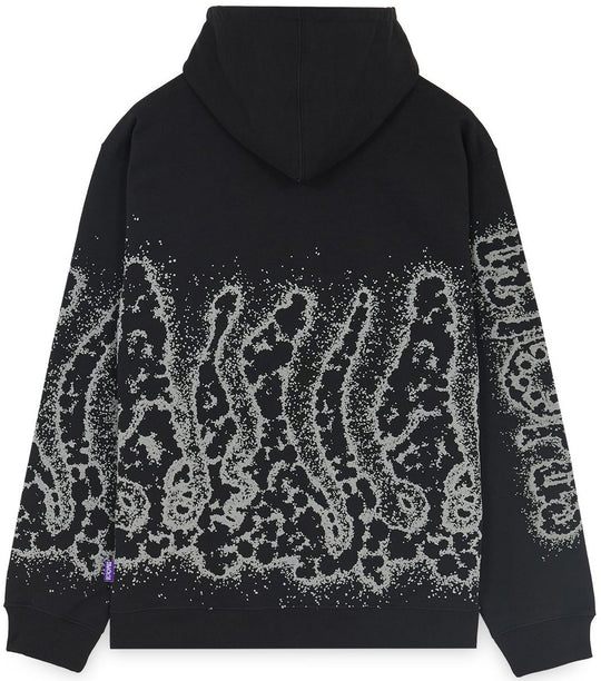  Octopus Felpa Pad Hoodie Black Uomo Nero