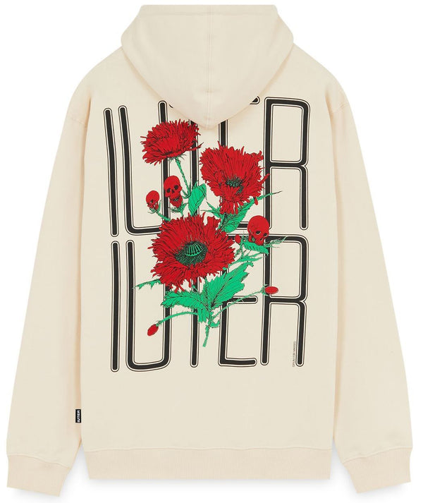 Iuter felpa Spine Skulls Hoodie dusty white