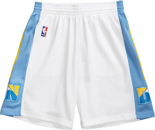  Mitchell & Ness Shorts Nba Swingman Denver Nuggets 06 White Mitchell E Ness Uomo Bianco