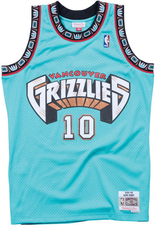  Mitchell & Ness Canotta Nba Swingman Jersey Grizzlies 98 Mike Bibby Teal Mitchell E Ness Uomo Celeste