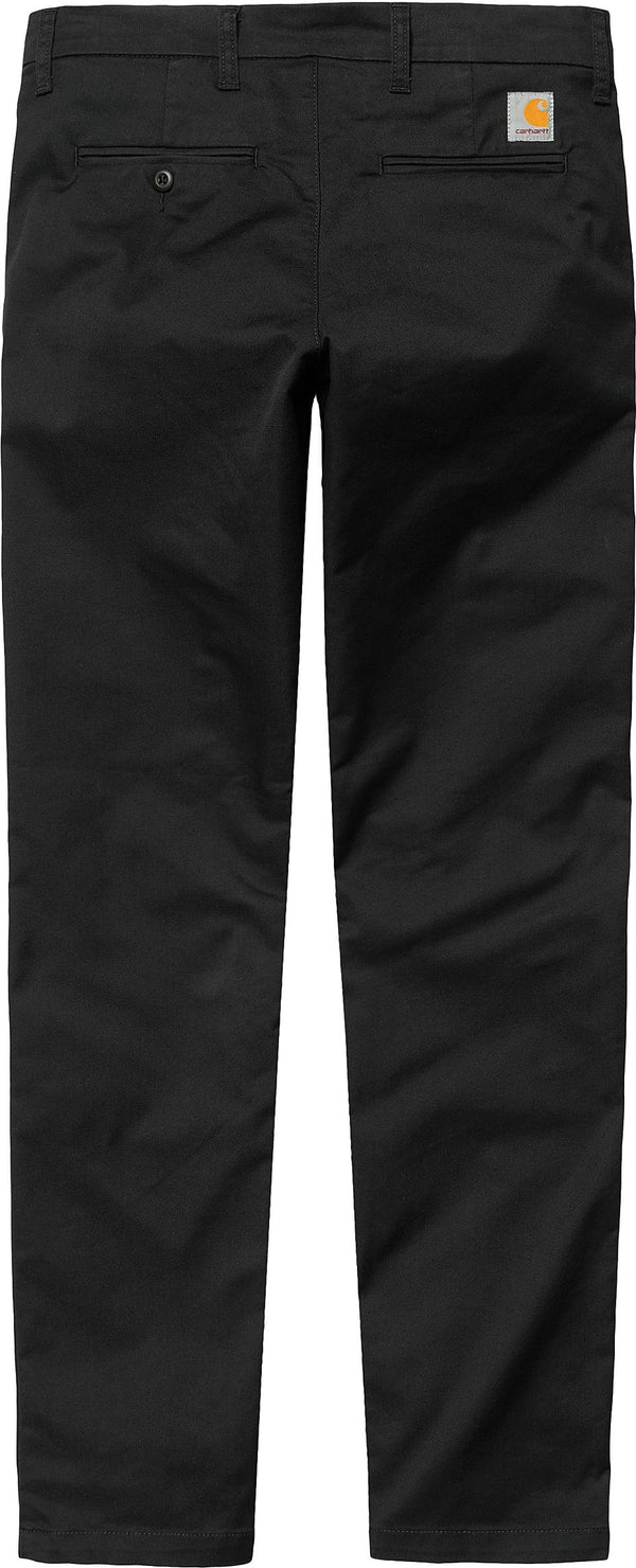 Carhartt Wip pantalone Sid Pant black rinsed