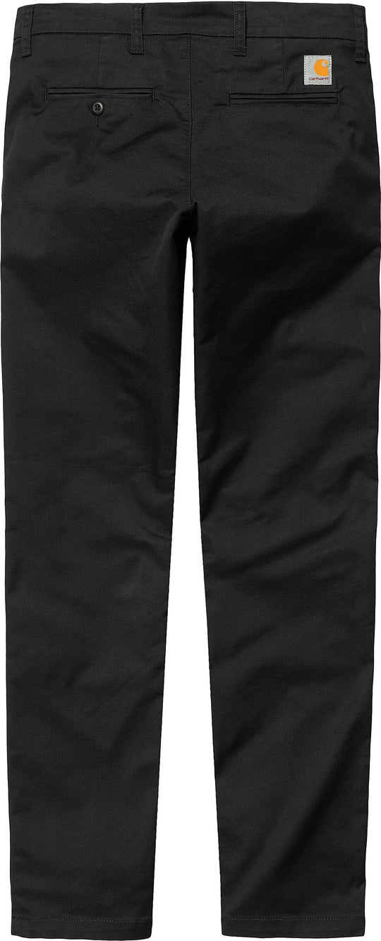  Carhartt Wip Pantalone Sid Pant Black Rinsed Uomo Nero