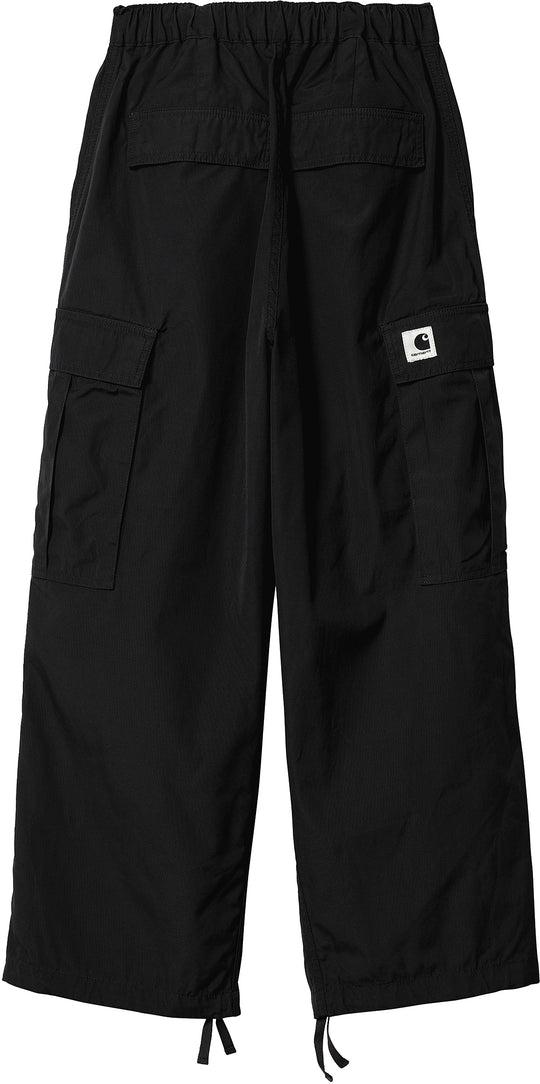 Carhartt Wip Pantalone W Jet Cargo Pant Black Rinsed Donna Nero